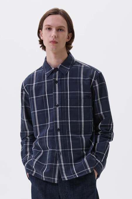 Margaret Howell Dry Cotton Needlecord Big Pocket Shirt - Lead