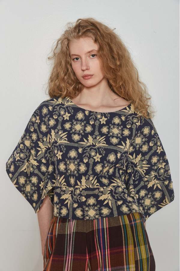 RUJUTA SHETH Mira Top Bouquet Jacquard Top