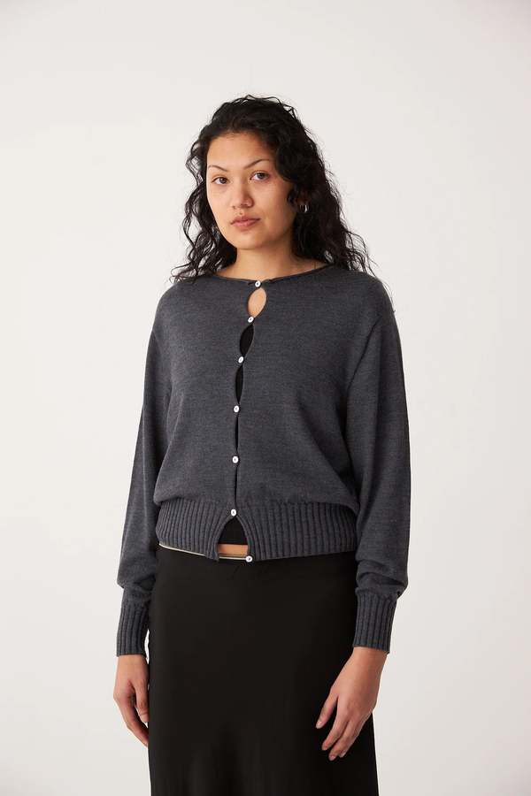 Francie Anni Cardigan - Shadow Grey