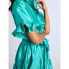 Mille Victoria Dress - Atlantic Taffeta - Thumbnail 2