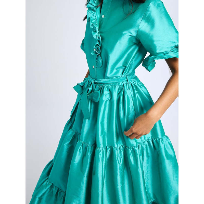 Mille Victoria Dress - Atlantic Taffeta
