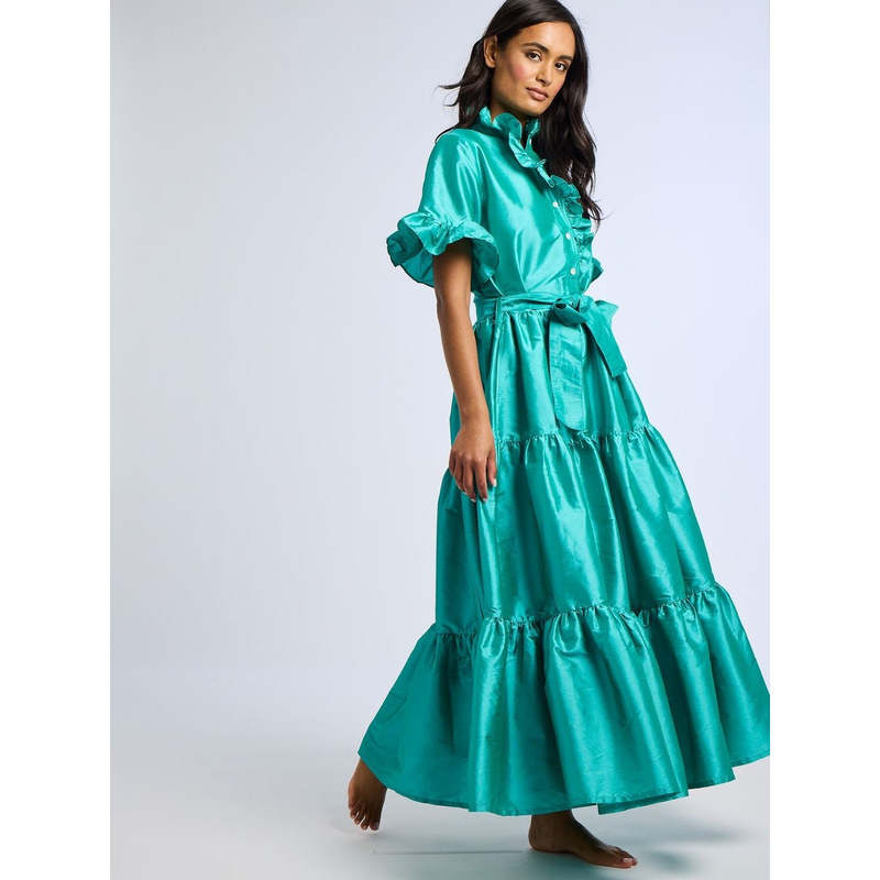 Mille Victoria Dress - Atlantic Taffeta