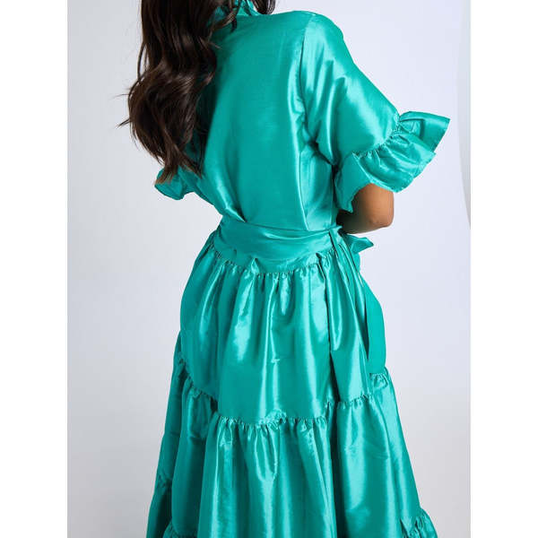 Mille Victoria Dress - Atlantic Taffeta