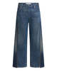 E.L.V. Denim Siouxie Wide Leg Zip Jeans - Blue - Thumbnail 1