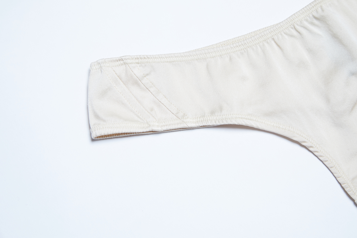 WHAM Organic Silk Thong - Champagne - Image 2 of 3