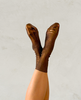 Maria La Rosa Brown Metallic Silk Socks - Brown Foil - Thumbnail 2