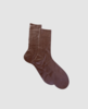 Maria La Rosa Brown Metallic Silk Socks - Brown Foil - Thumbnail 3