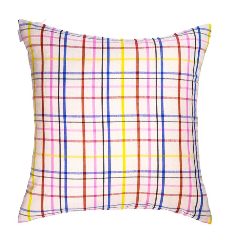 Archive New York Vera Ruffle Pillow - Plaid
