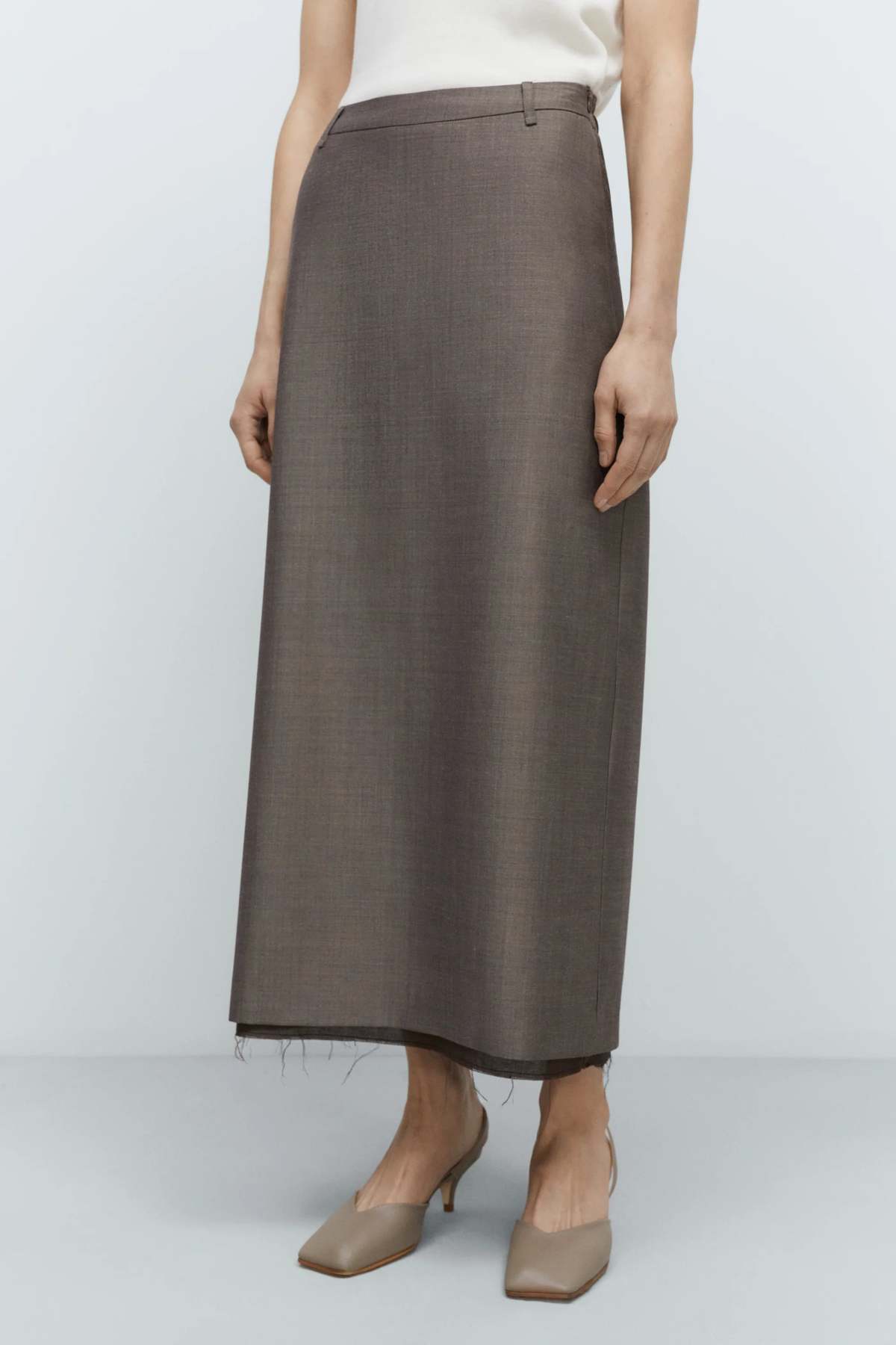 Cordera Tailoring Mohair Long Skirt - Image 2 of 4