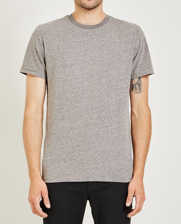 AR321 MELANGE CREW NECK TEE - MEDIUM GRAY AR321 MELANGE CREW NECK TEE - MEDIUM GRAY