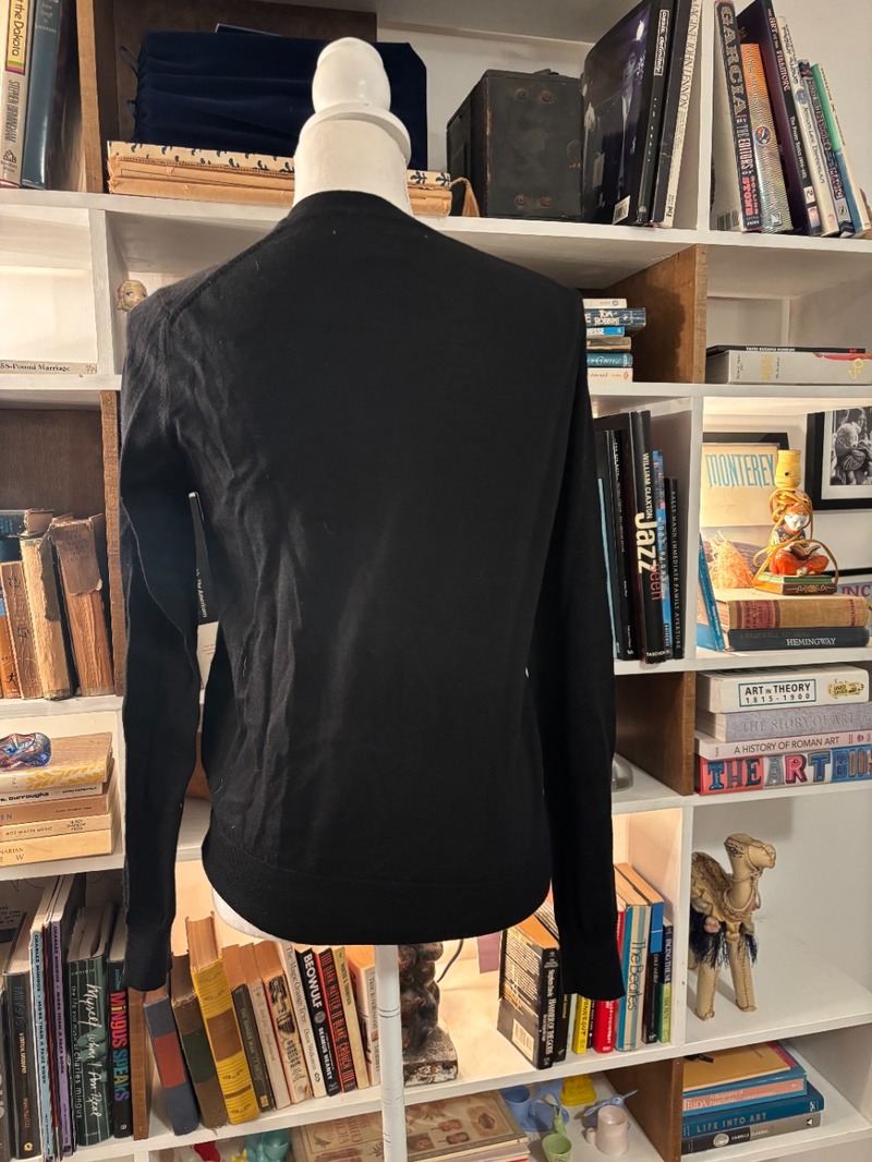 Comme des Garons Floral Applique Sweater