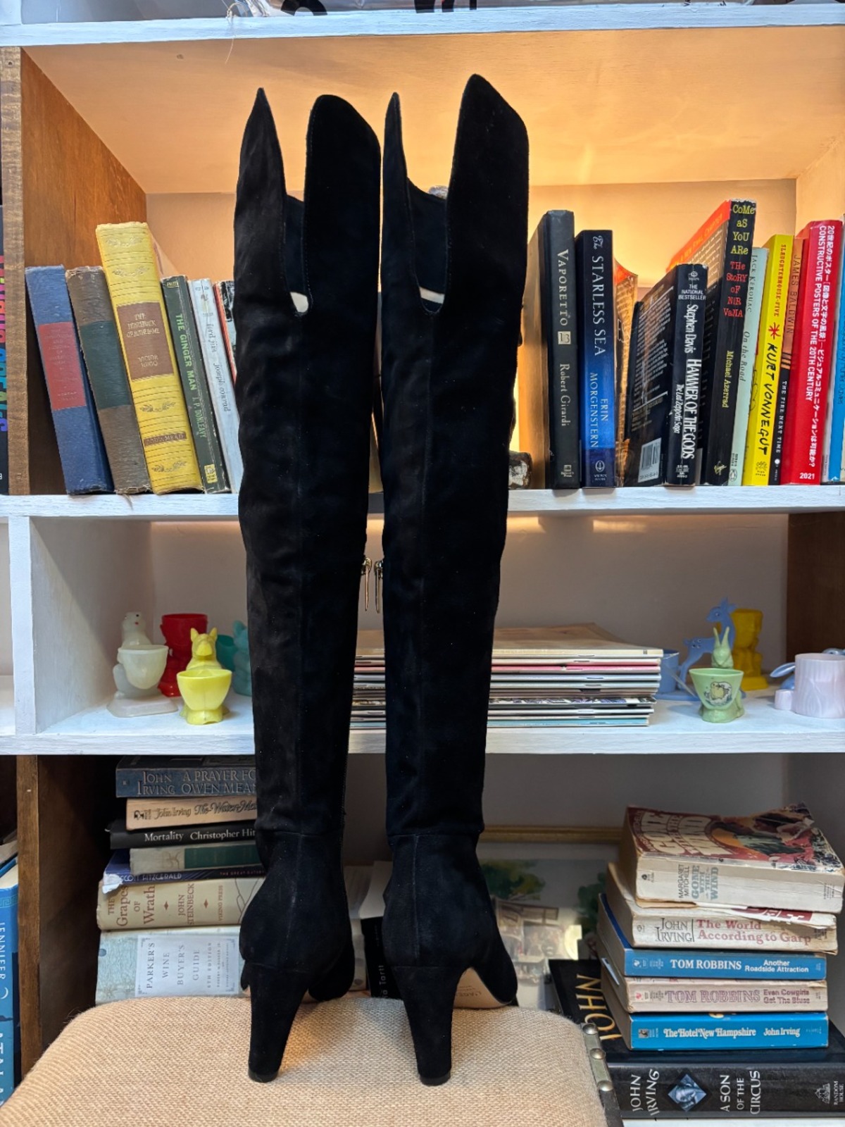 L'agence Suede Over The Knee Boots - Image 3 of 5