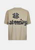 Balenciaga Tape Type Dry Jersey T-Shirt - Beige - Thumbnail 2