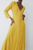 OR Button Up Dress - Mustard - Thumbnail 1