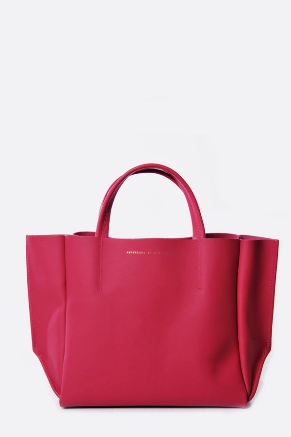 Ampersand as Apostrophe Bright Rose half tote Ampersand as Apostrophe Bright Rose half tote