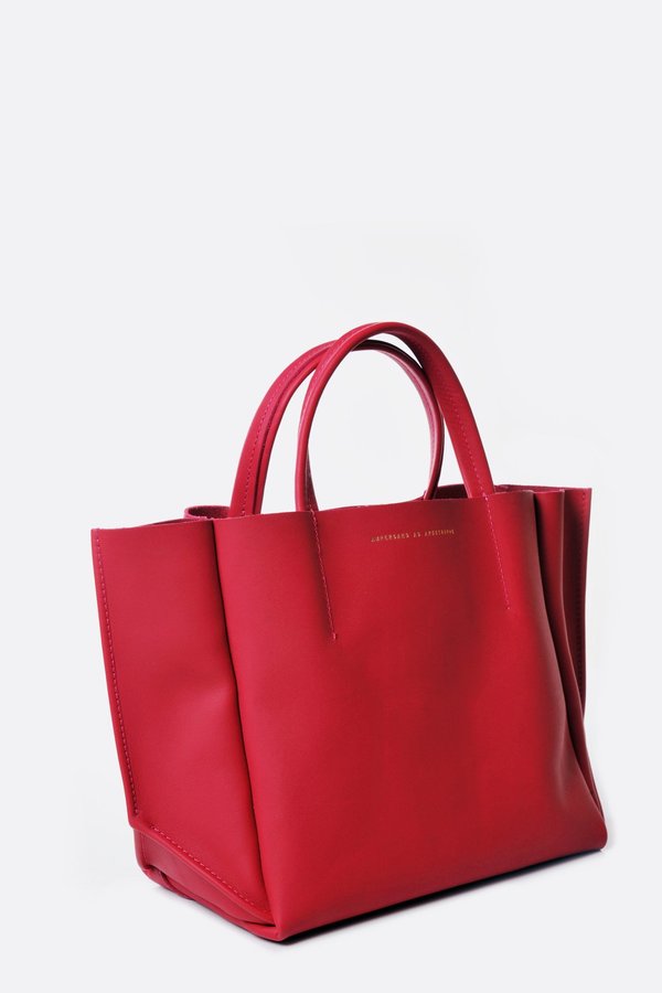 Ampersand as Apostrophe Bright Rose half tote Ampersand as Apostrophe Bright Rose half tote