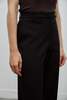 Facettes Studio Bianca Wool Gabardine Pants - Black - Thumbnail 6