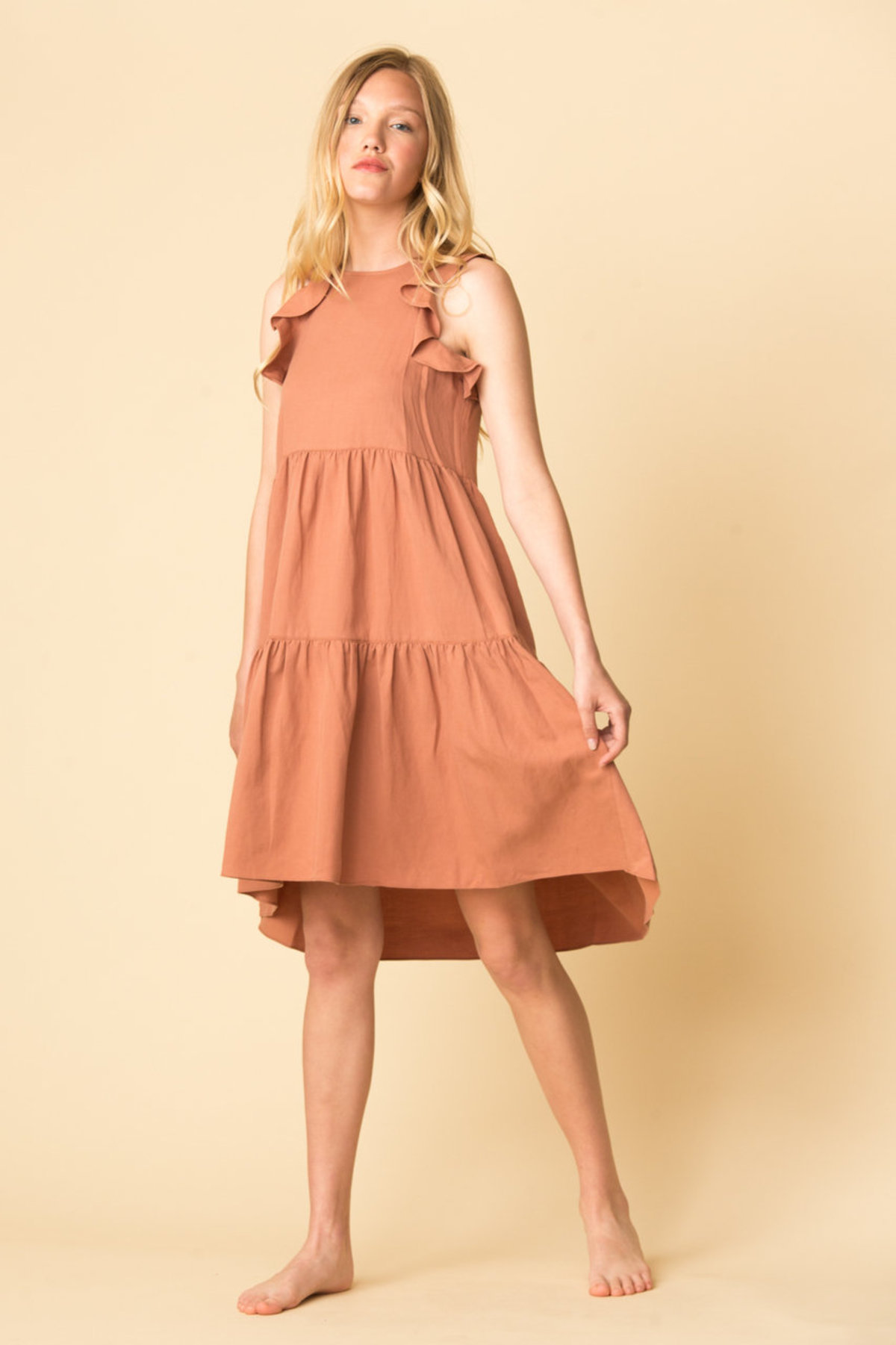 chinese dress ladies Isabella Floral Tiered Dress