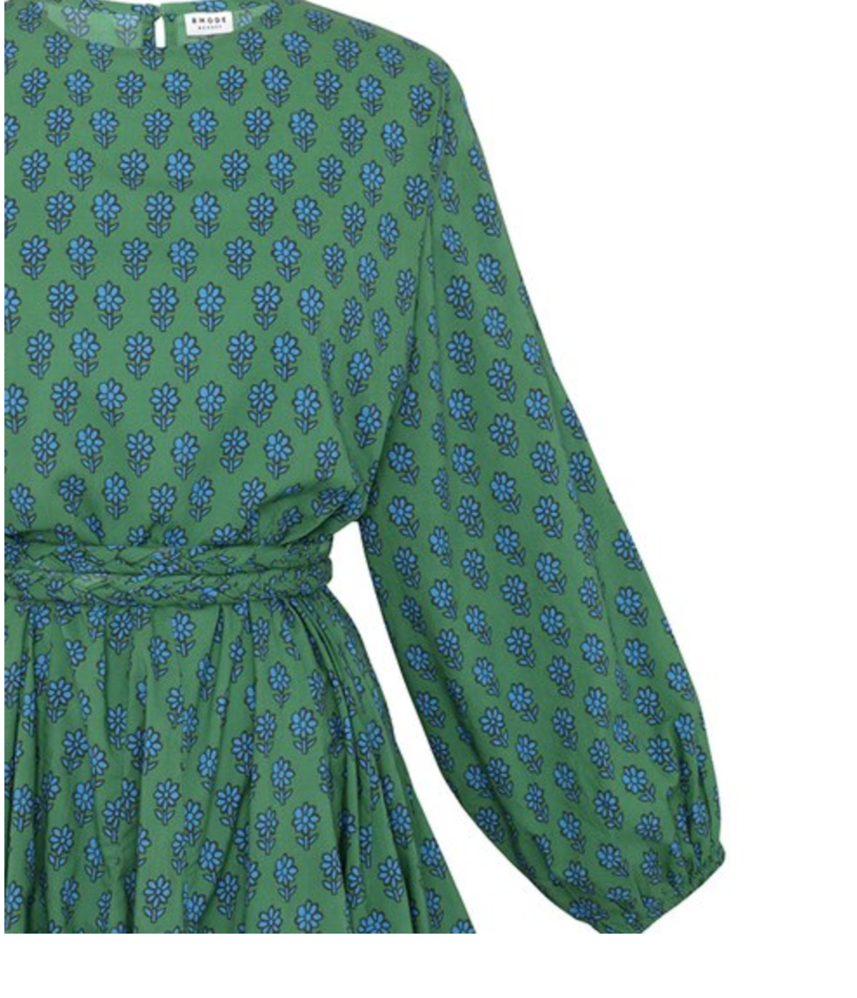 rhode ella dress green RHODE Ella Dress in Green Grass | Size Large