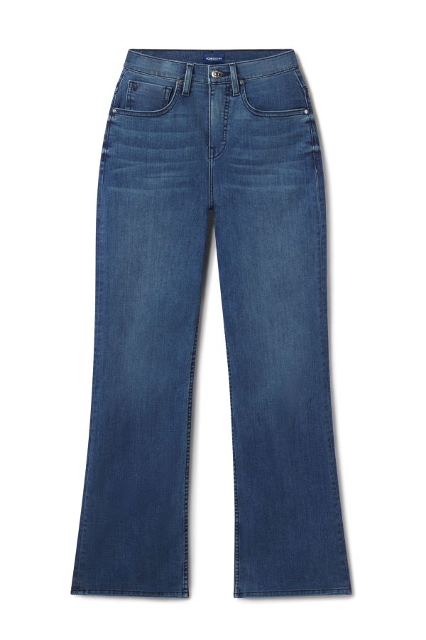 RUDES DENIM The Ali Boot Cut Jeans - Coral Blue