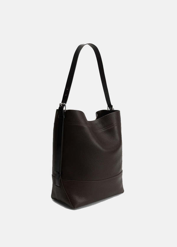 Lemaire Belted Tote Bag - Dark Chocolate | Garmentory