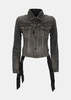 Balenciaga Lace-Up Jacket - Dark Grey - Thumbnail 1