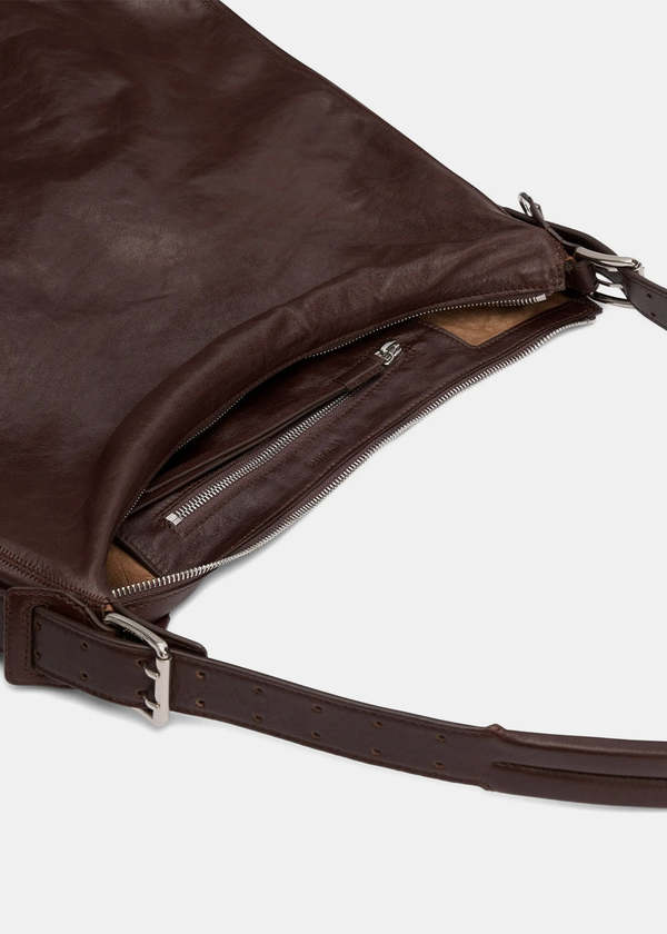 Lemaire Belted Hobo Bag - Espresso | Garmentory