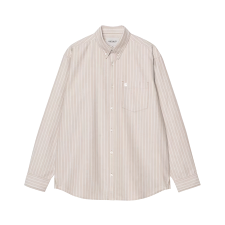 CARHARTT WIP LS Drake Stripe Shirt - Lazurite | Garmentory