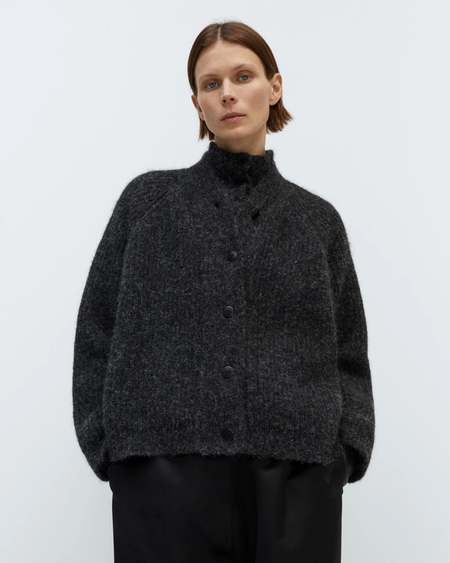 Cordera Cotton Buttoned Top - Black | Garmentory