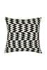 Archive New York Almolonga Diamond Pillow 12" x 20" - Black/Natural White  - Thumbnail 1