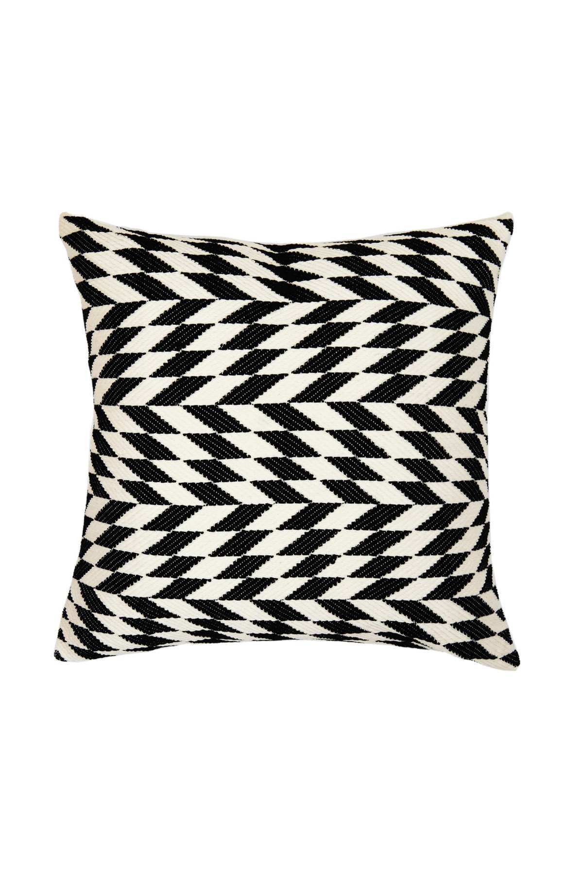 Archive New York Almolonga Diamond Pillow 12" x 20" - Black/Natural White  - Image 1 of 4