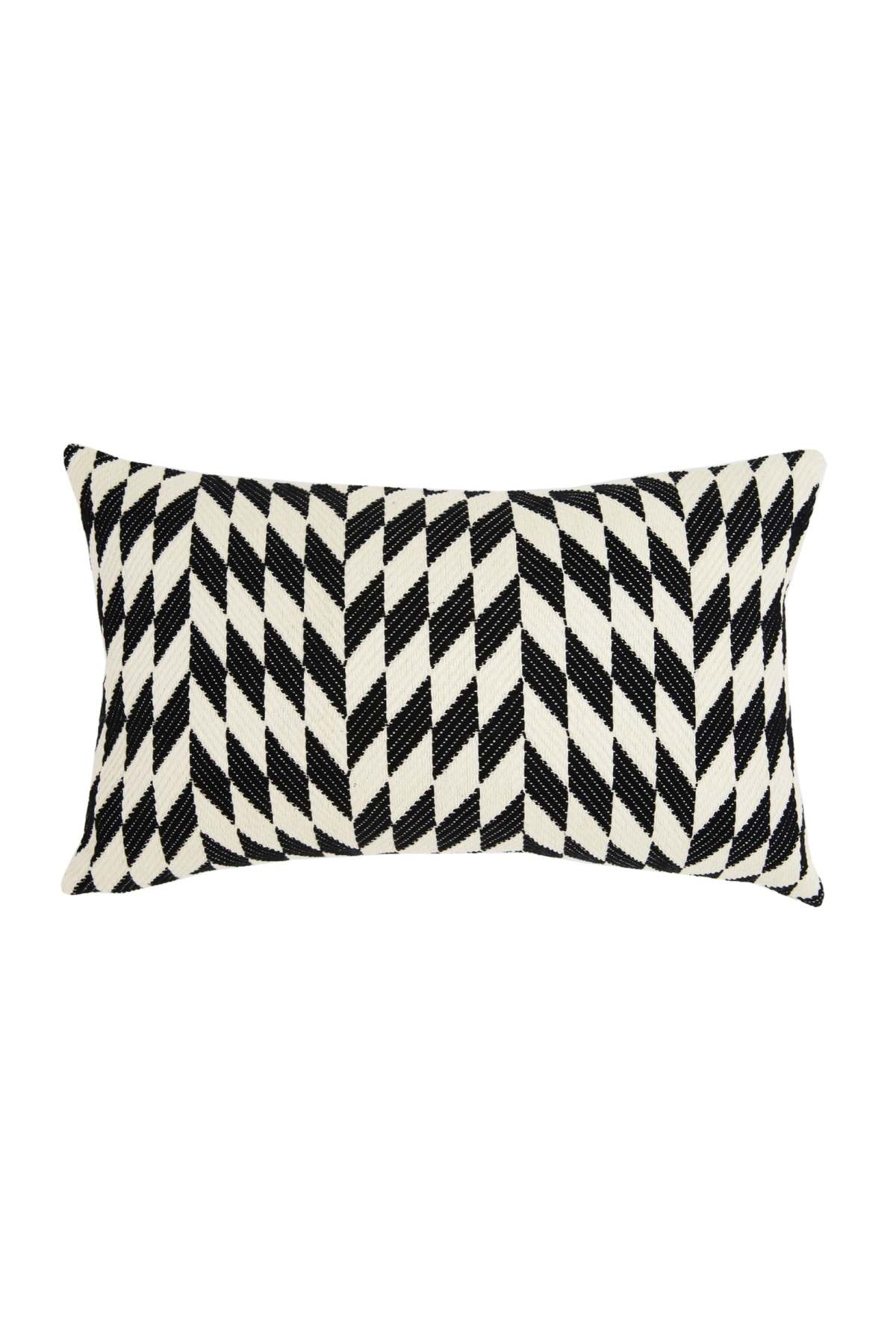 Archive New York Almolonga Diamond Pillow 12" x 20" - Black/Natural White  - Image 4 of 4