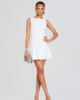 RETROFÊTE Audrina Knit Dress - White - Thumbnail 5