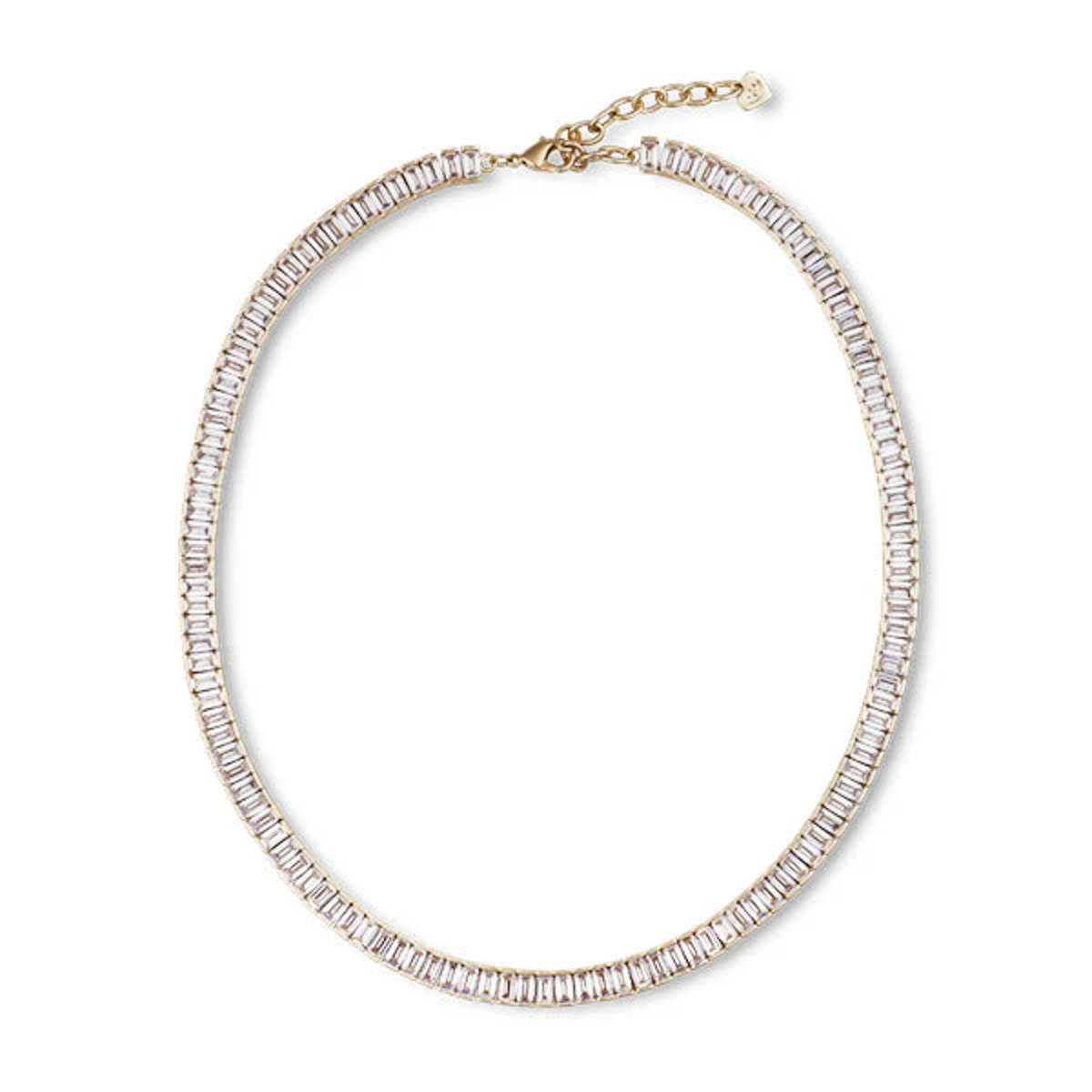 Hart Baguette Tennis Necklace - Gold/Diamonds - Image 1 of 4