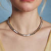 Hart Baguette Tennis Necklace - Gold/Diamonds - Thumbnail 2