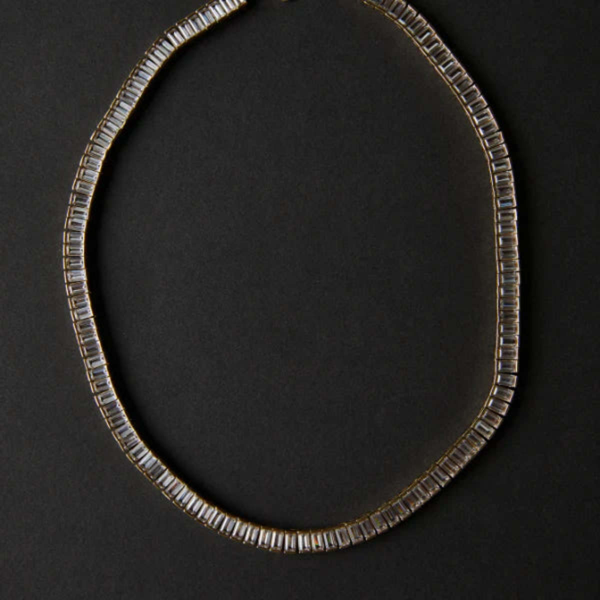 Hart Baguette Tennis Necklace - Gold/Diamonds - Image 3 of 4