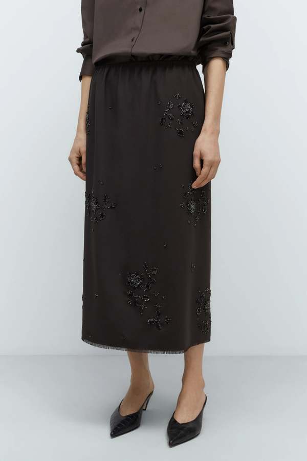 Cordera Embellished Tailoring Skirt