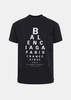 Balenciaga Washed Black Optical T-Shirt - Washed Black/White - Thumbnail 1