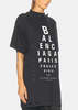 Balenciaga Washed Black Optical T-Shirt - Washed Black/White - Thumbnail 4