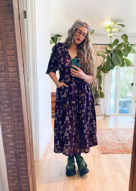 Sparkle Rib Knit Long Sleeve Maxi Dress | Garmentory