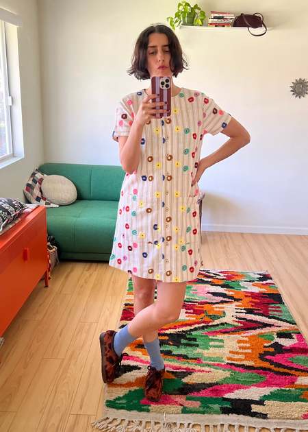 Gillia Zara Dress - Chili/Moss/Black | Garmentory