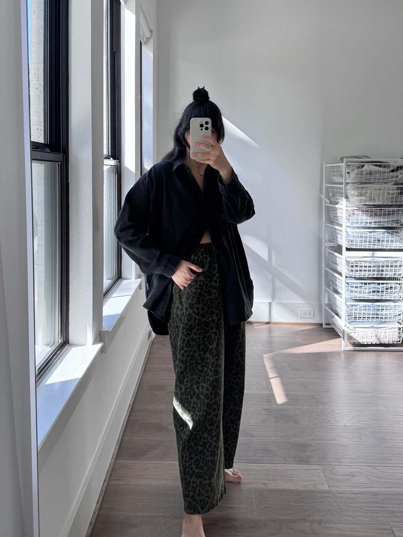 Le Bon Shoppe Arc Pants - Fern Leopard