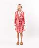 Katie Kime Tree Topper Lounge Robe - Red - Thumbnail 1