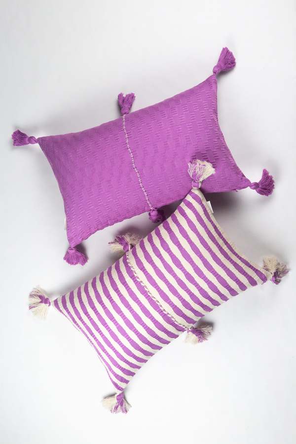 Archive New York Antigua Pillow - Orchid Stripe Archive New York Antigua Pillow - Orchid Stripe