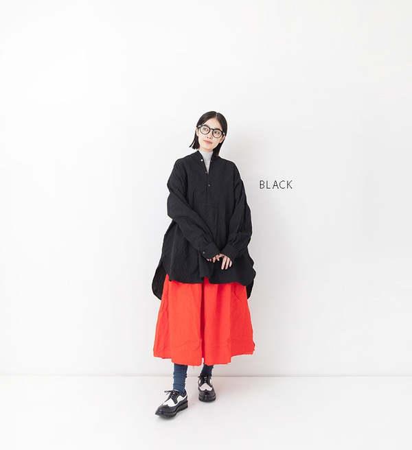 Veritecoeur Wool Linen Yoke Shirt