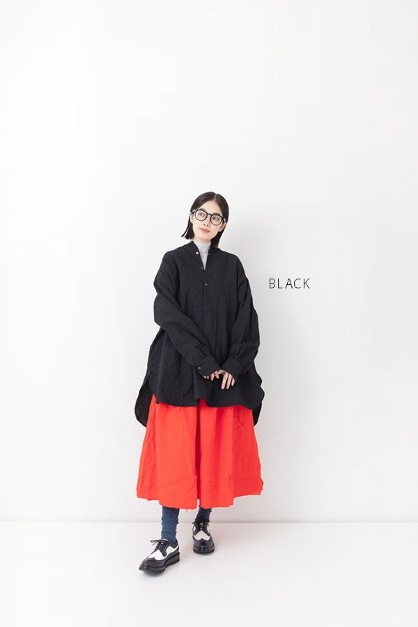 Veritecoeur Wool Linen Yoke Shirt