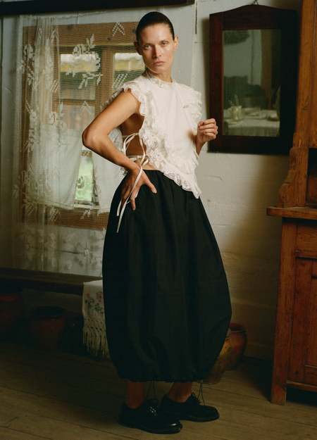 [auralee]新品PANAMA STRIPE PLEATED SKIRT auralee]新品PANAMA STRIPE PLEATED SKIRT