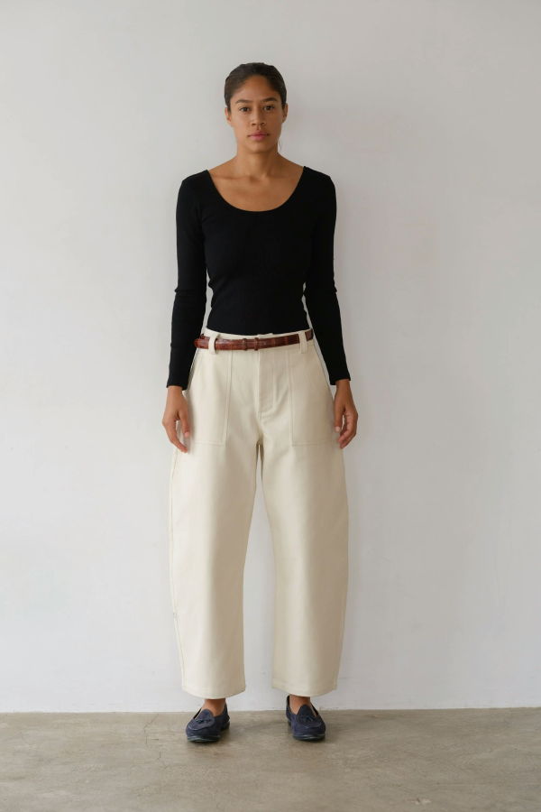 Donni. The Chino Barrel Pant