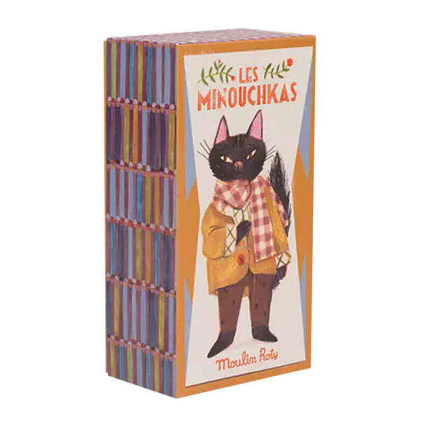 Moulin Roty Les Minouchkas　黒い猫 Moulin Roty Les Minouchkas Leon The Cat Soft Toy - Black | Garmentory