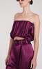 Nonchalant Label May Crop Top - Plum - Thumbnail 1